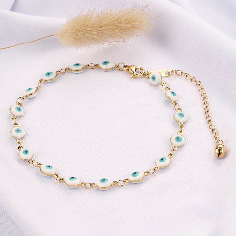 Stainless Steel Demon Eyes Anklet Jewelry Romantic Daily Life Anklets For Women