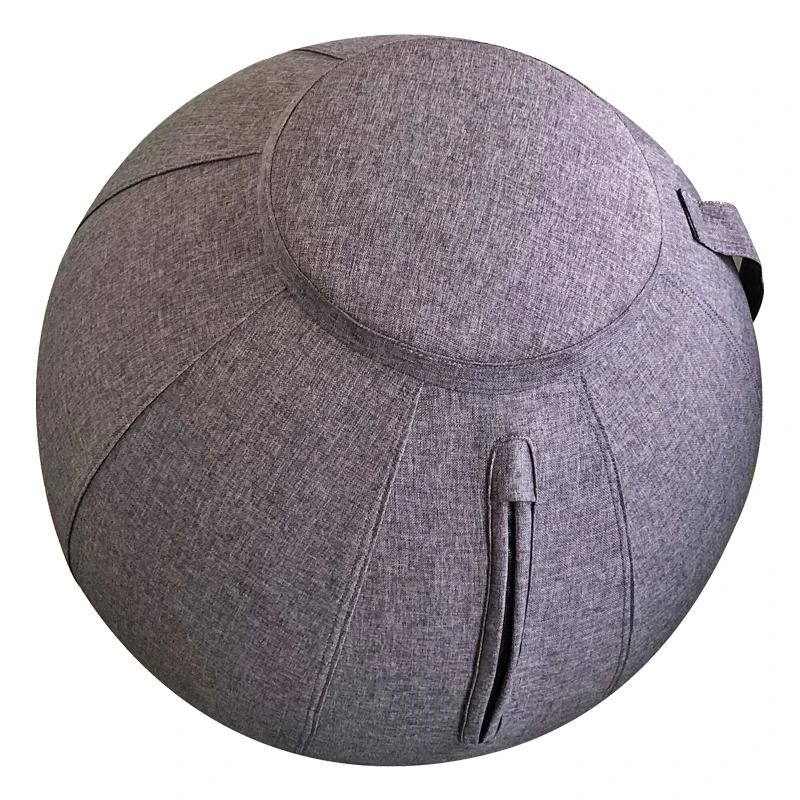 Multi-functional Balance Smooth Stretching Stability Sitting Ball Yoga Ball Chair Cover With Handle