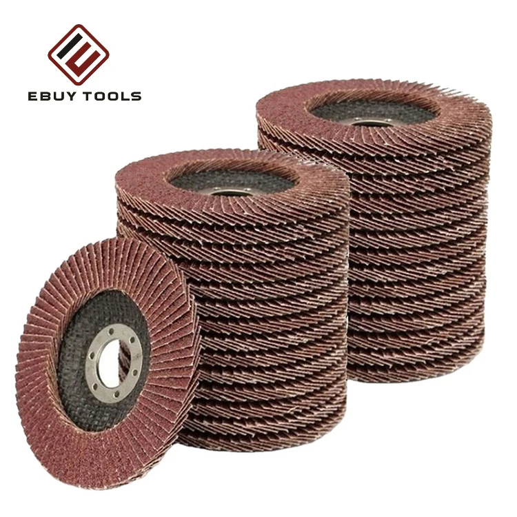 2024 factory price 4 1/2 Inch Aluminum Oxide Abrasive Flap Disc Grit Grinding Sanding Wheels for Angle Grinder