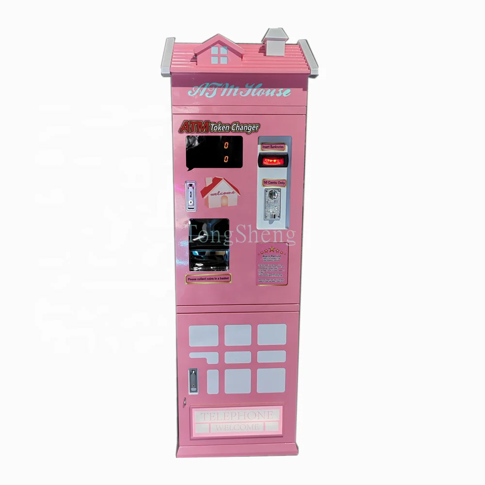 High Quality Coin Vending Machine Coin Token ATM machine with bill acceptor House coin changer machine