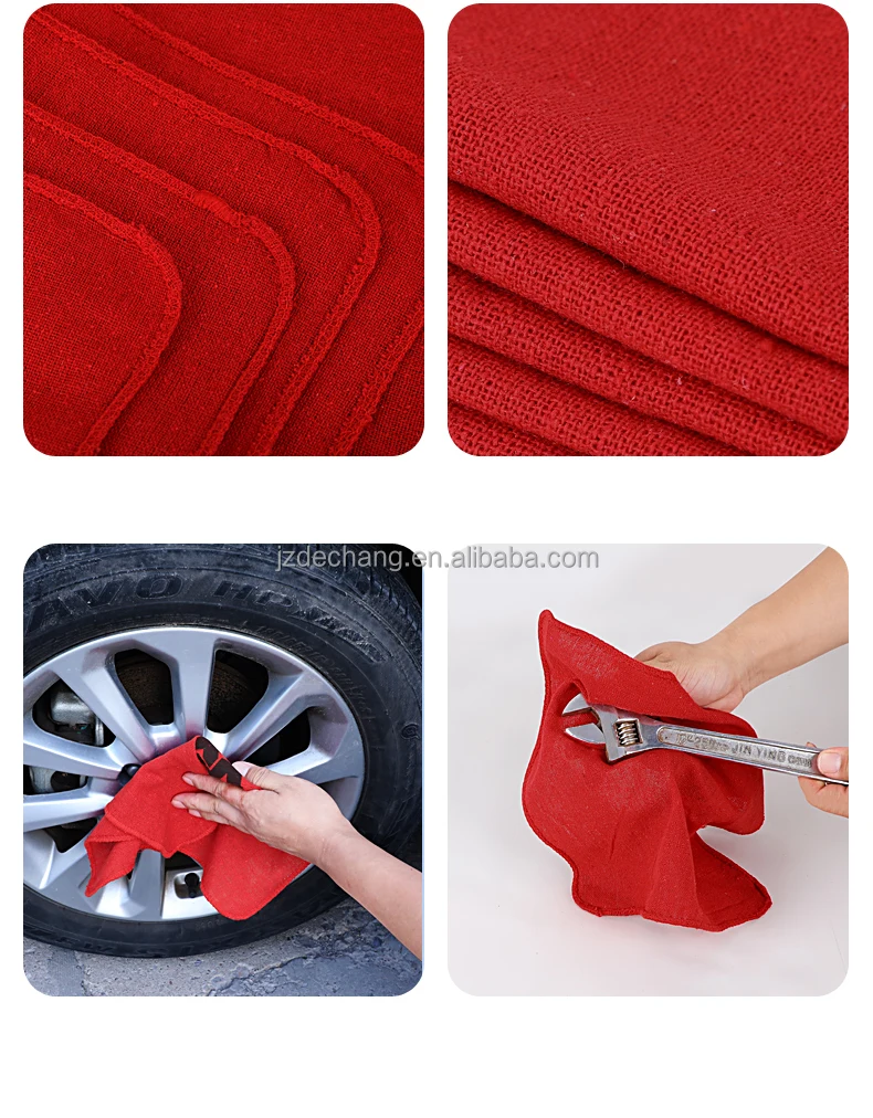 QH Cheap Industrial Workshop Cotton Wiping Rags Cleaning Machine Rags Shop Towel