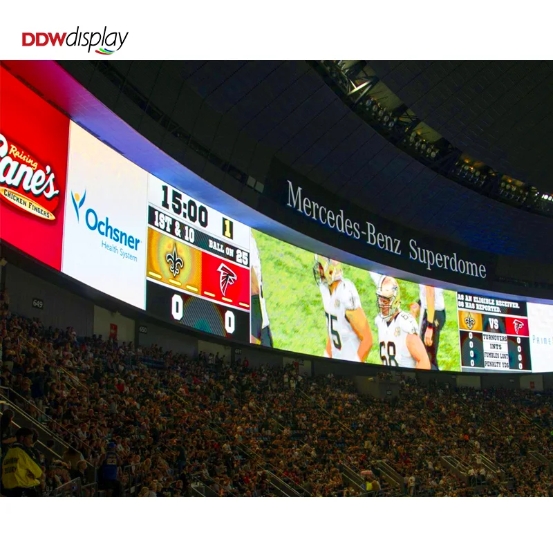 P6 P8 P10 Big Screen Media Outdoor LED Video Billboard LED Scoreboard Stadium LED Screen Display For Live Broadcast