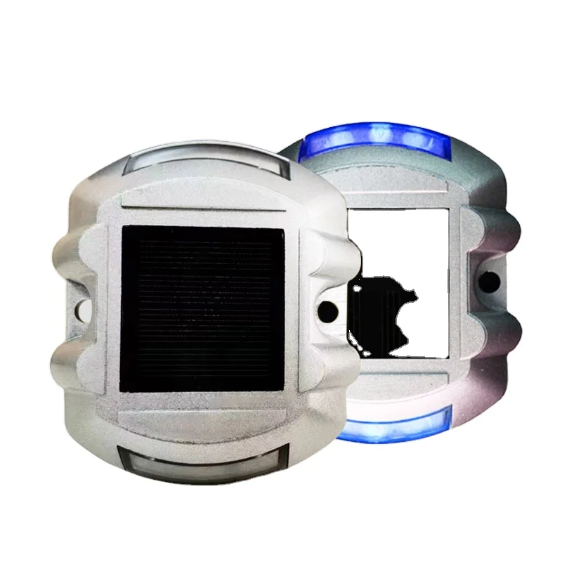 Wireless IP68 Solar Blinker Road Stud Blue LED Garage Lighting