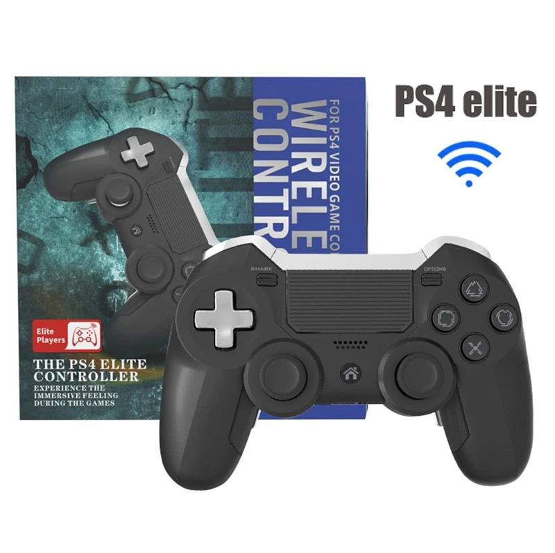 for PS4 Elite Controller BT Wireless Elite Game Controller Dual Vibration Game Controller with Stereo Headset Jack