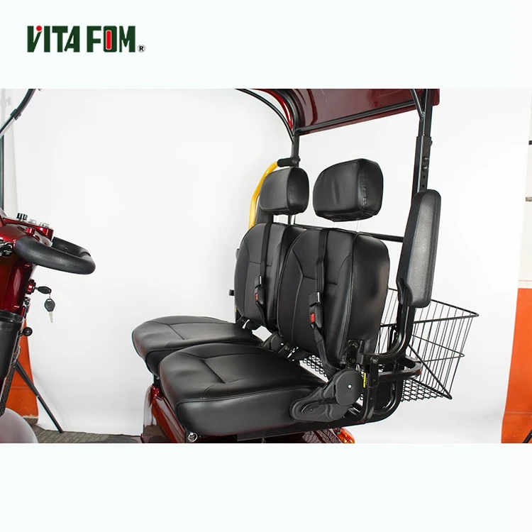 High Quality 1500w Four-Wheel Motor Long Range Electric Golf Cart Electric Mobility Scooter With 2 Seats