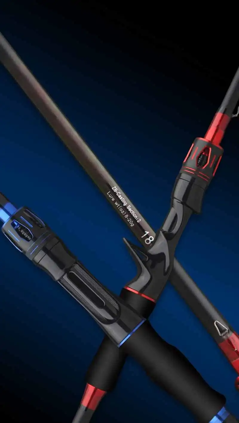 1.8m Mh Action Original Carbon Fiber Reel Seat Carbon Fiber Slow Jigging Spinning Fishing Rod