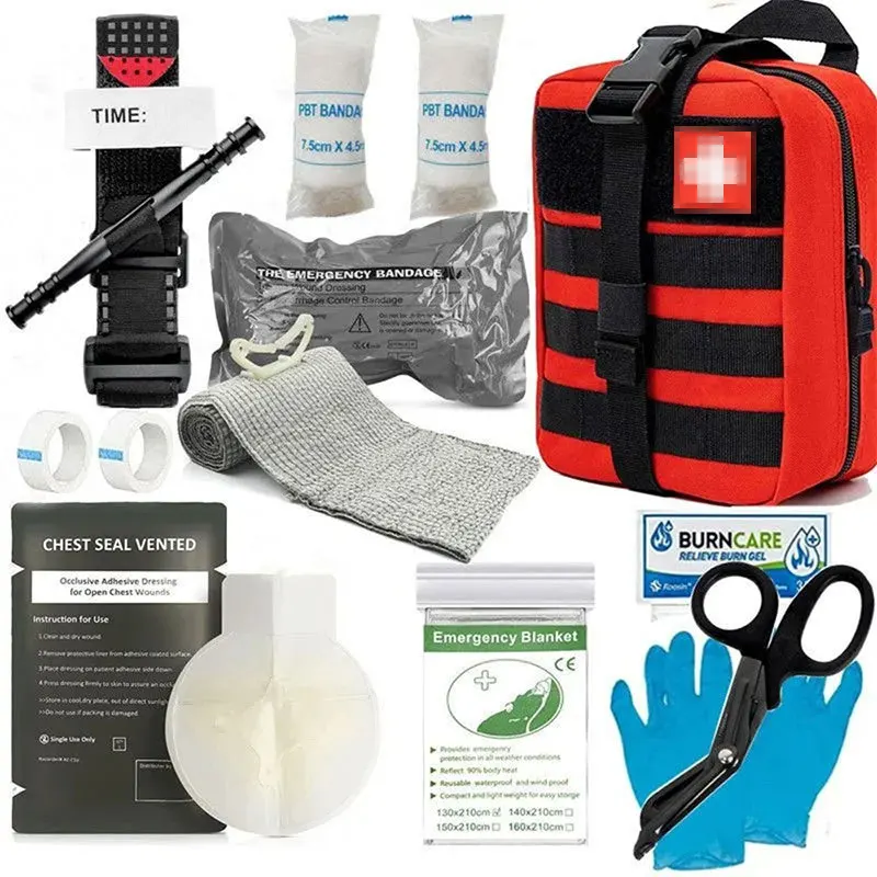 Professional Survival Gear Tool Tactical Emergency Ifak First Aid Kit Pouch Trauma Combat Kit