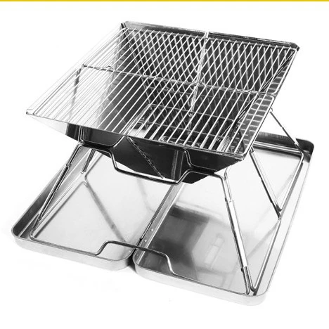
Camping Fire Pit, Outdoor Wood Stove Burner, Portable Camping Grill with Carrying Bag for Outdoor 