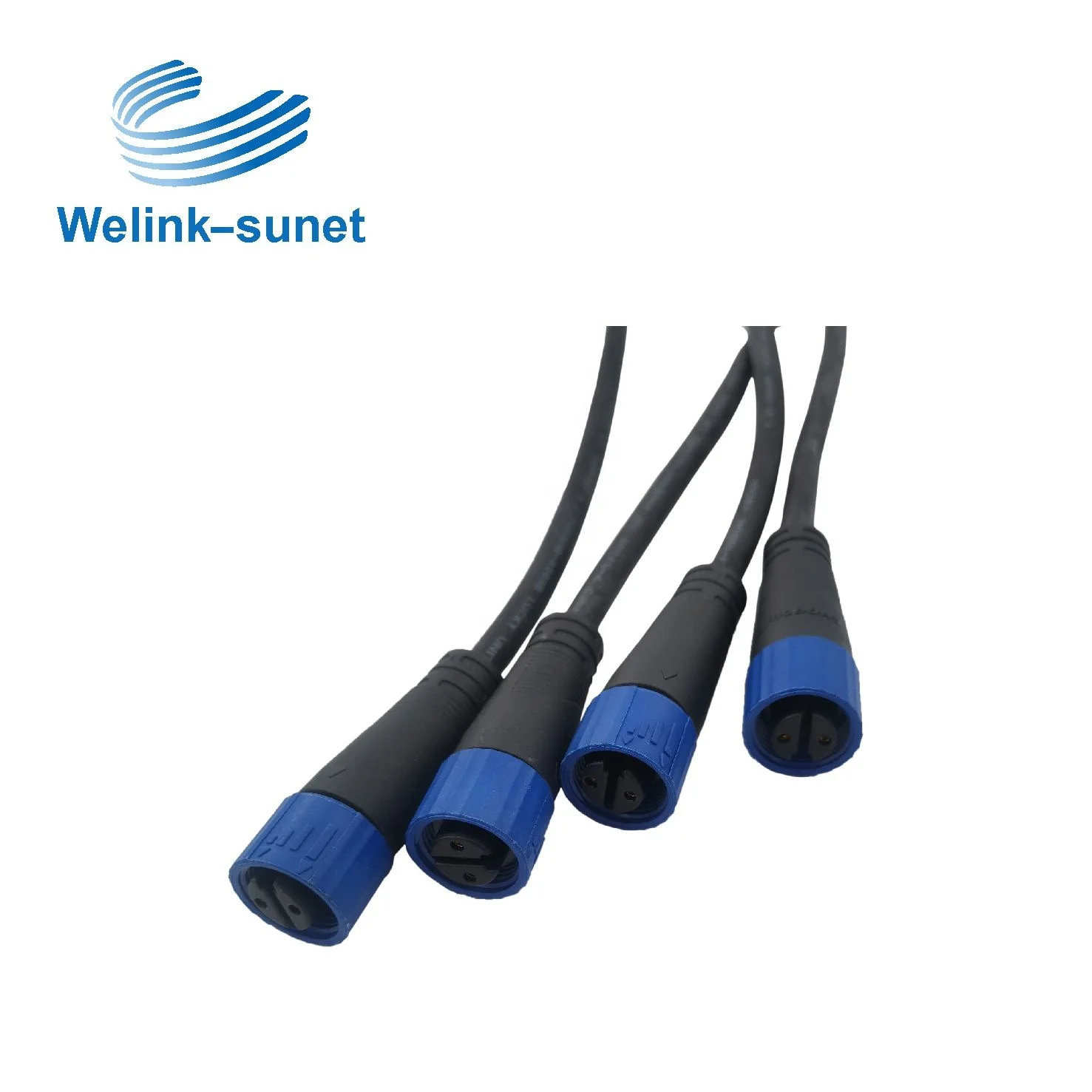 Мужской M15 компонентов водонепроницаемый круглые светодиодные лампы жгута проводов