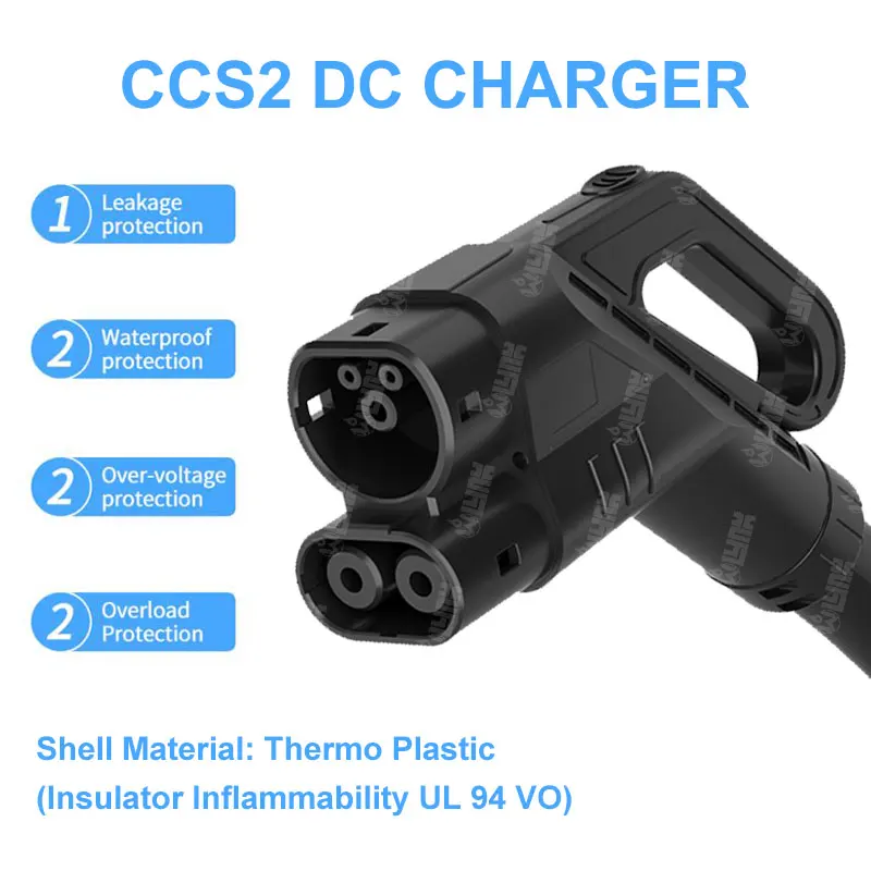fast charging gun cable CCS2 40A 80A DC EV charging ccs 2 plug gun for European car