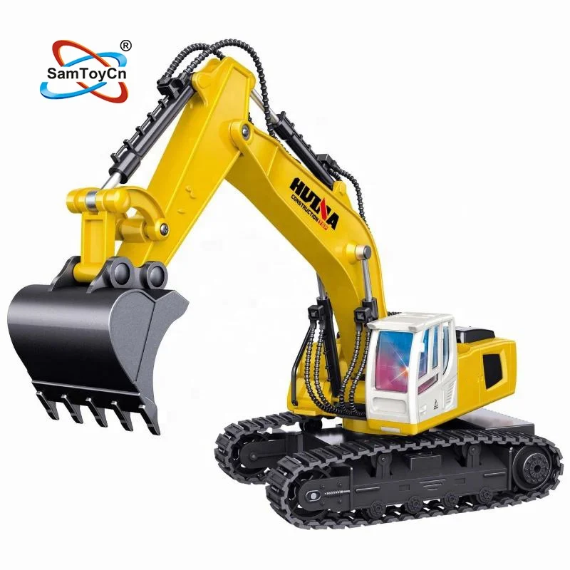 Samtoy 1:18 2.4Ghz 9CH Alloy Simulation Engineer Construction Vehicles Remote Control Excavator RC Excavator