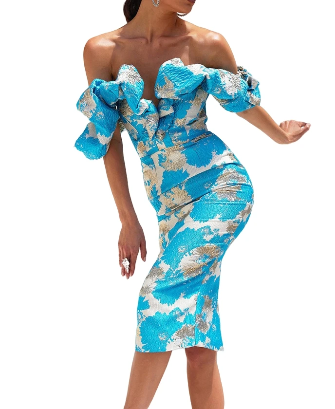 Women Luxurious Evening Dress Sleeveless Lace Beads High Neck Mermaid Backless Prom Gowns With Ruffles High Slit