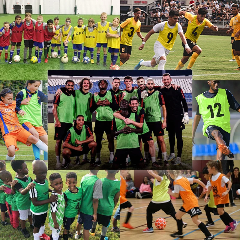 Custom Breathable Football Pinnies Cheap Football Vest Soccer Training Vest Mesh Soccer Vest Soccer Bibs
