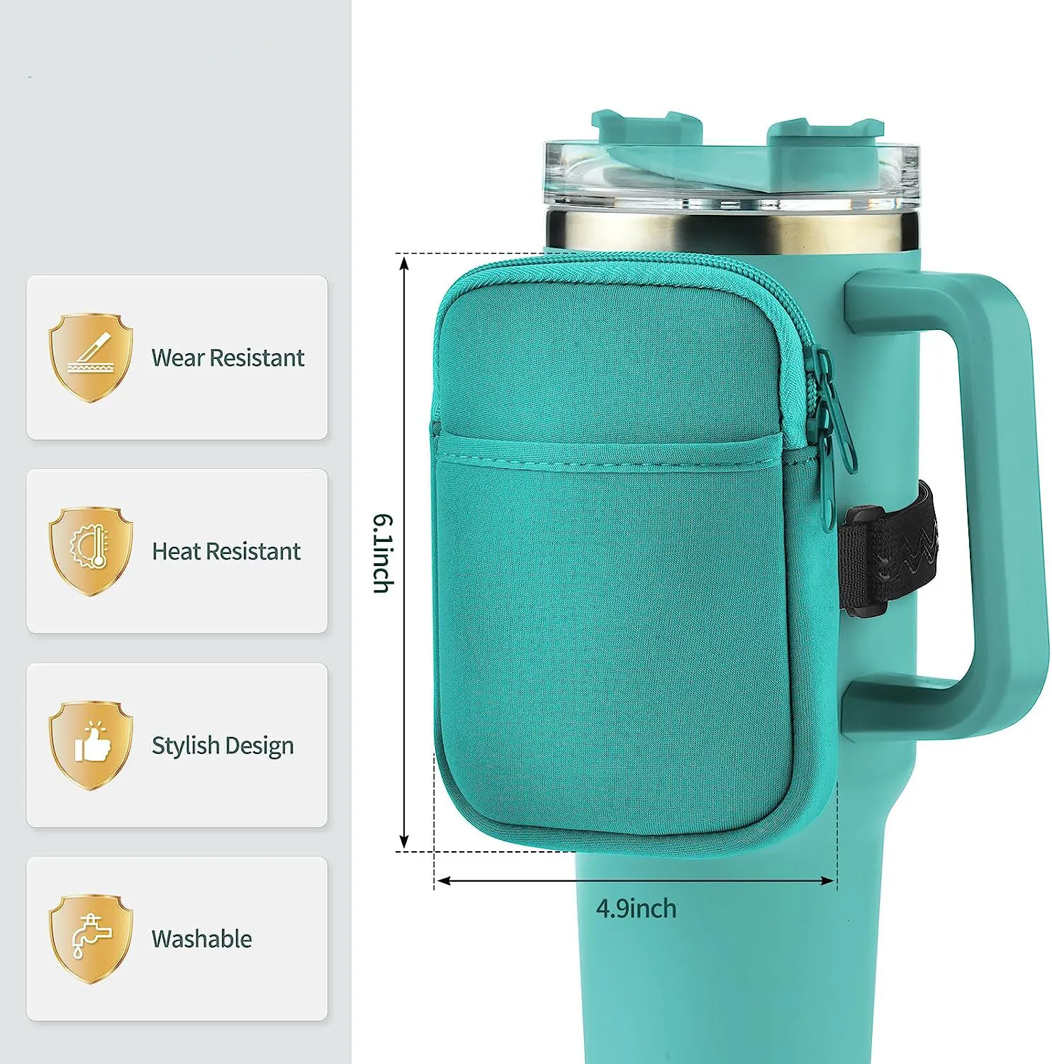 Лидер продаж легкий неопреновый мешочек для бутылки с водой на молнии чашки