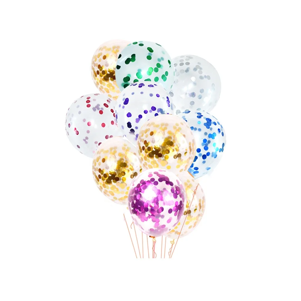 50pcs 12inch Confetti balloon Favors Decoration Party Supplies Anniversary Wedding Decoration for Wedding Event