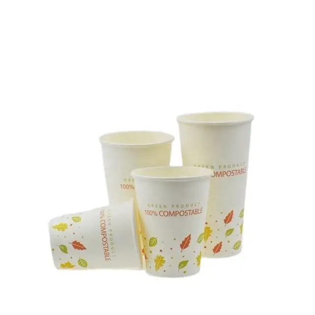 High Quality Manufacturers Hot Selling paper coffee cups  Compostable Eco Friendly custom paper cups
