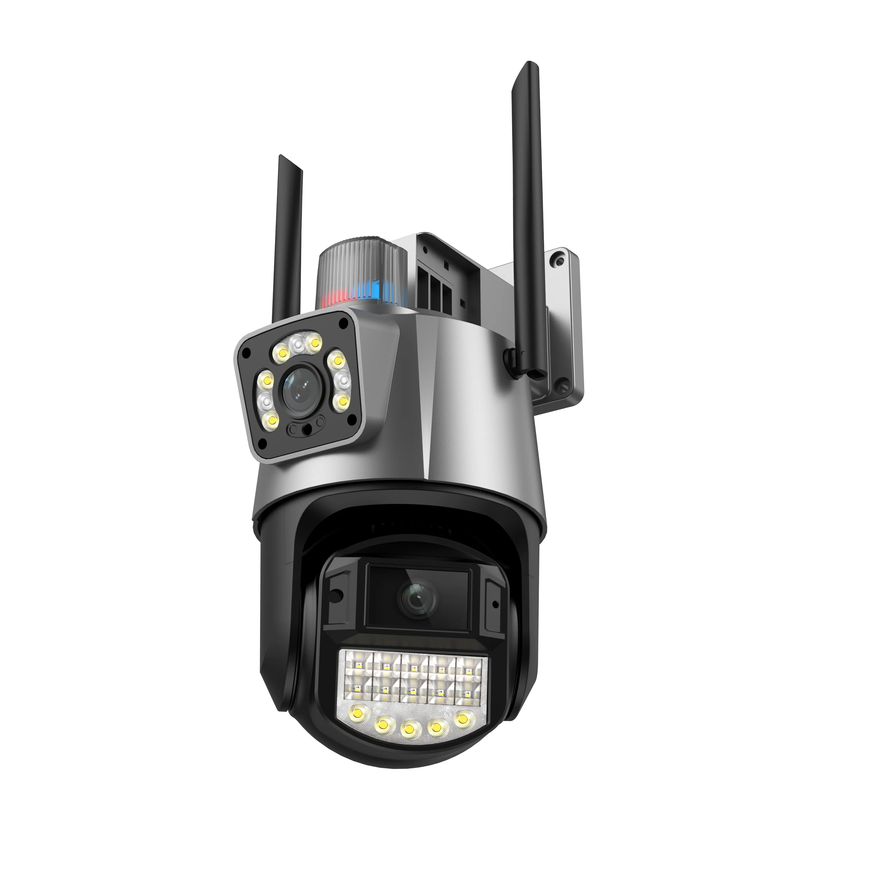 Regis Icsee 4 inch 6MP Full Hd Camera De Surveillance Ip Cctv Human Detection Light Alarm Outdoor Dual Lens Wifi Camera