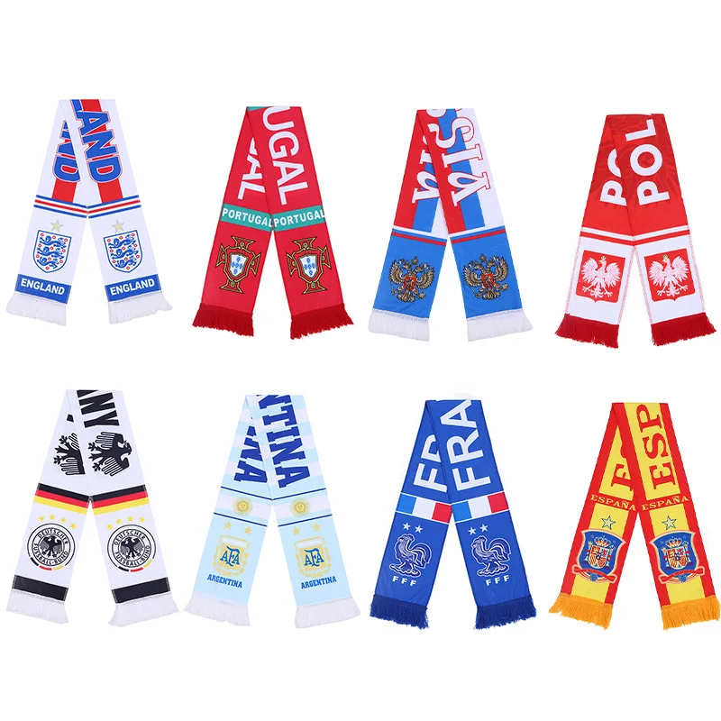 Wholesale Football Team Scarf National Team Decoration Fans Football Scarf