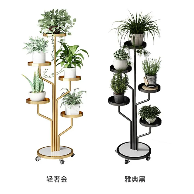 Metal flower stand Good Quality Home Garden Decorative Floor-Type Green Plant Flower Pot Stands Metal flower stand