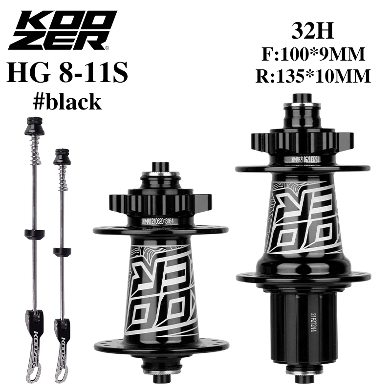 Koozer XM490 8/9/10/11-speed bicycle hub 4 NBK bearing mountain bike QR 32-hole disc brake sealed