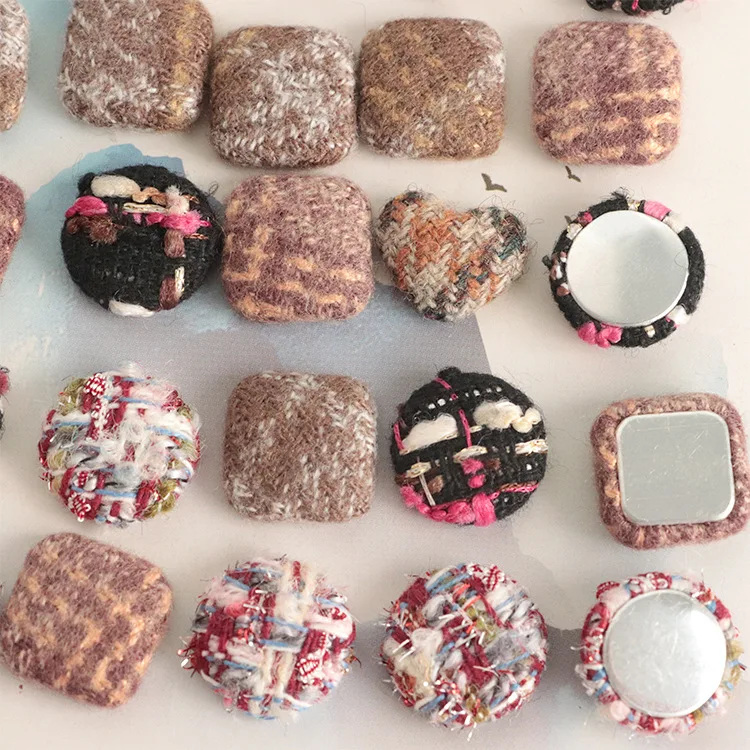 Cute girl little fragrant fabric bag buckle key ring mobile phone chain accessories DIY earrings button