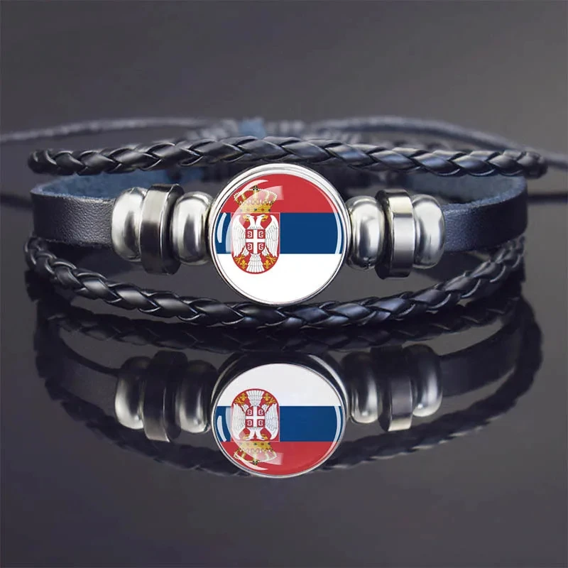 Custom Various Countries Europe Africa Asian Syrian Congo German Chad Bangladesh Kenyan Spanish Somali Somalia Flag Bracelets