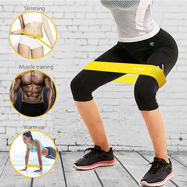 Wholesale Custom Logo Fitness Exercise Latex Resistance Band Loop Set