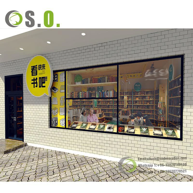 Library Book Shelves Bookstore Furniture Wooden Used Library Bookcases Wood Bookshelf Library