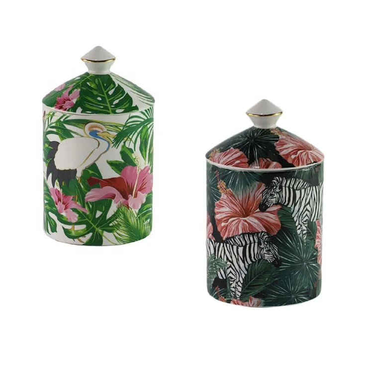 Custom scented organic candle soy wax candle in jar wholesale candle diffuser gift set in bulk