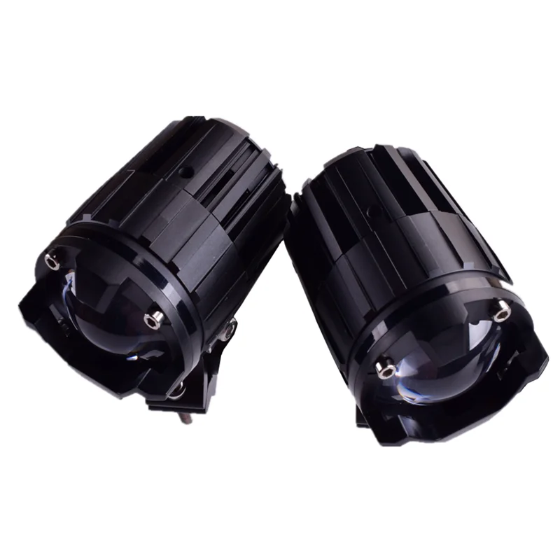 Owl Design M5 MINI Dual Color Waterproof Motorcycle led Headlights for Motorbike led Driving Spotlight Fog Work Light