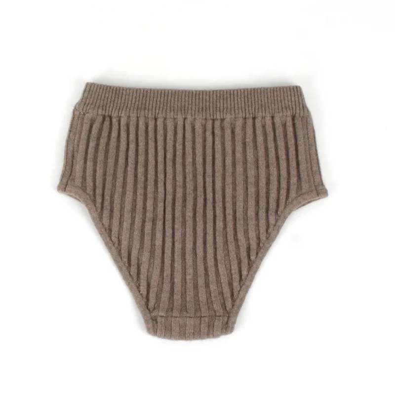 Women Knitted Pure Cashmere Undies Panties Underwear Briefs Intimates Shorts Women