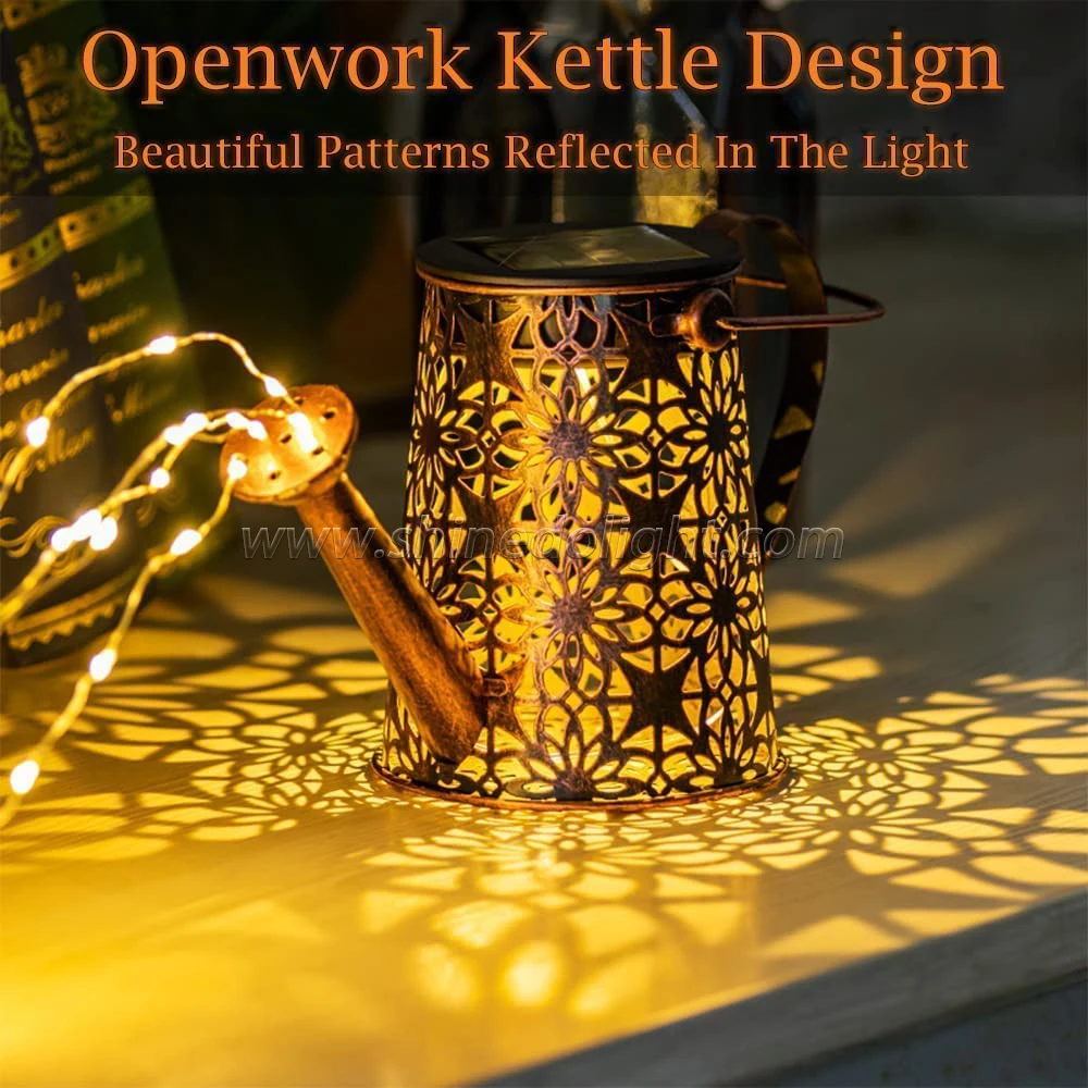 Лидер продаж, новый дизайн, креативный аккумулятор, уличный водонепроницаемый садовый светодиодный светильник на солнечной батарее для полива сада, солнечные водопадные огни