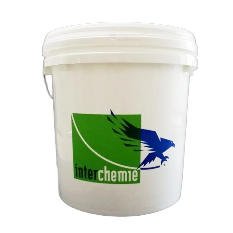 Промышленное пластиковое круглое ведро с ручкой и крышками 3 л