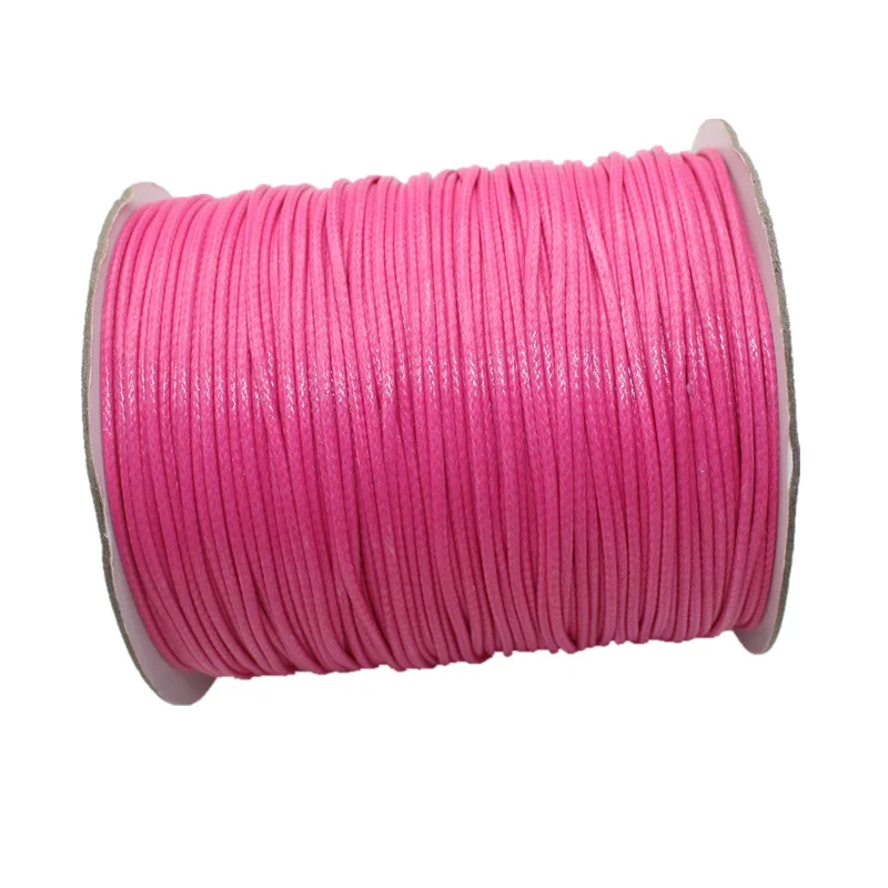 wholesale cheap factory directly 38 colors multi sizes polyester braided waxed rope cord for DIY macrame jewelry making threads