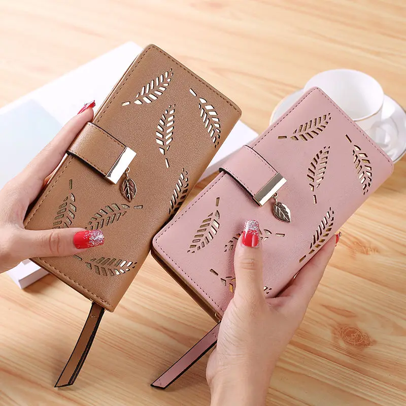 New Fashion Leather Woman Wallets Long Ladies Purse Girl Ladies Money Coin Pocket Card Holder Wallet
