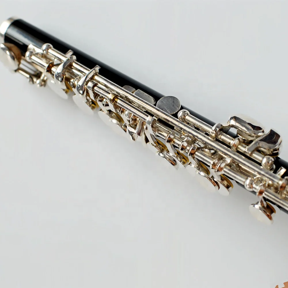 
Processing production flute piccolo bakelite nickel plating keys 