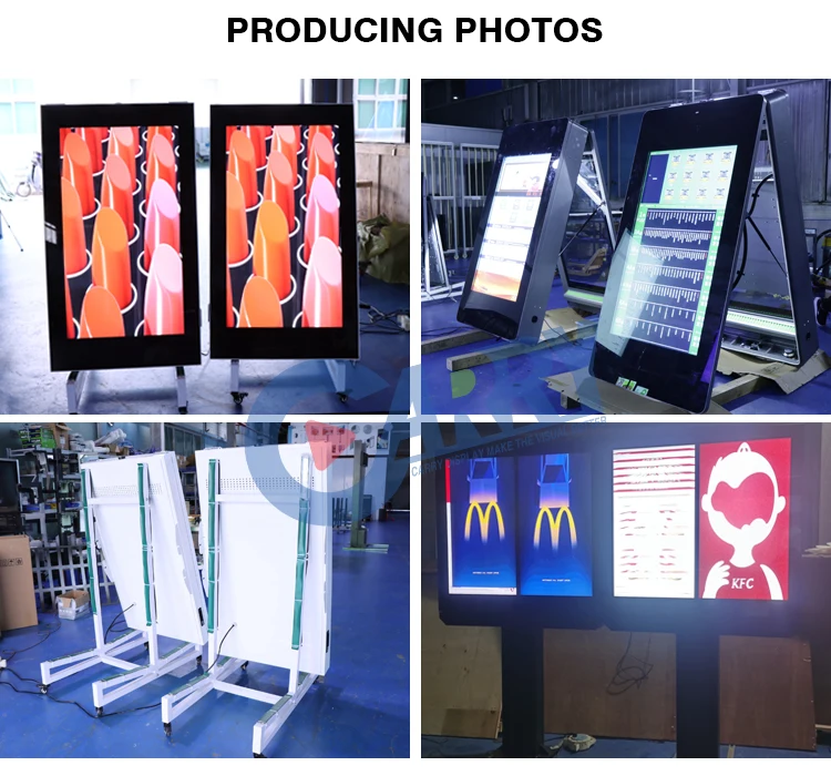 32 43 49 55 65 Inch Gas Station LCD Outdoor Monitor Display Wall Mount Sign IP65 Advertising Display Digital Signage