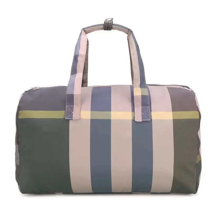 
New Style Portable Drawstring Fashion Waterproof Material Travel Duffel Bag 