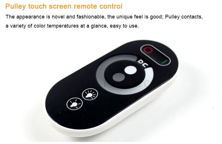 12v 24v monochrome 6 keys touch RF wireless remote control single color led strip brightness PWM dimmer led controller