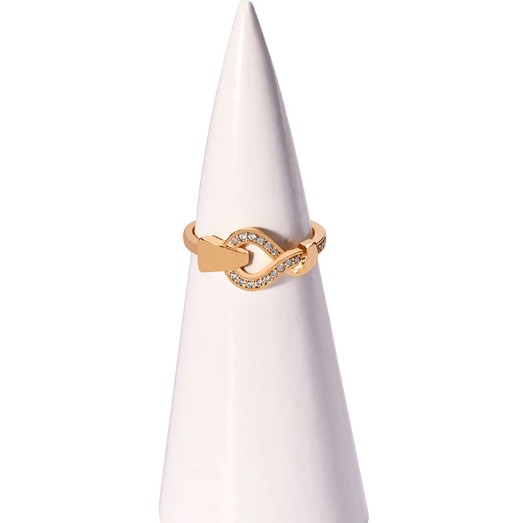 
Latest Designs Luxury 925 Sterling Silver Women Diamond 14K 18K 22K 24K Rose Gold Wedding Ring 