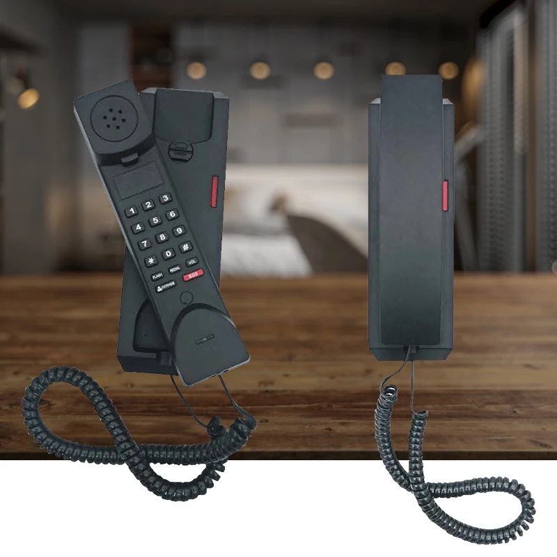 Высококачественный Hotel проводной телефон для звездных отелей с бесплатной лицевой