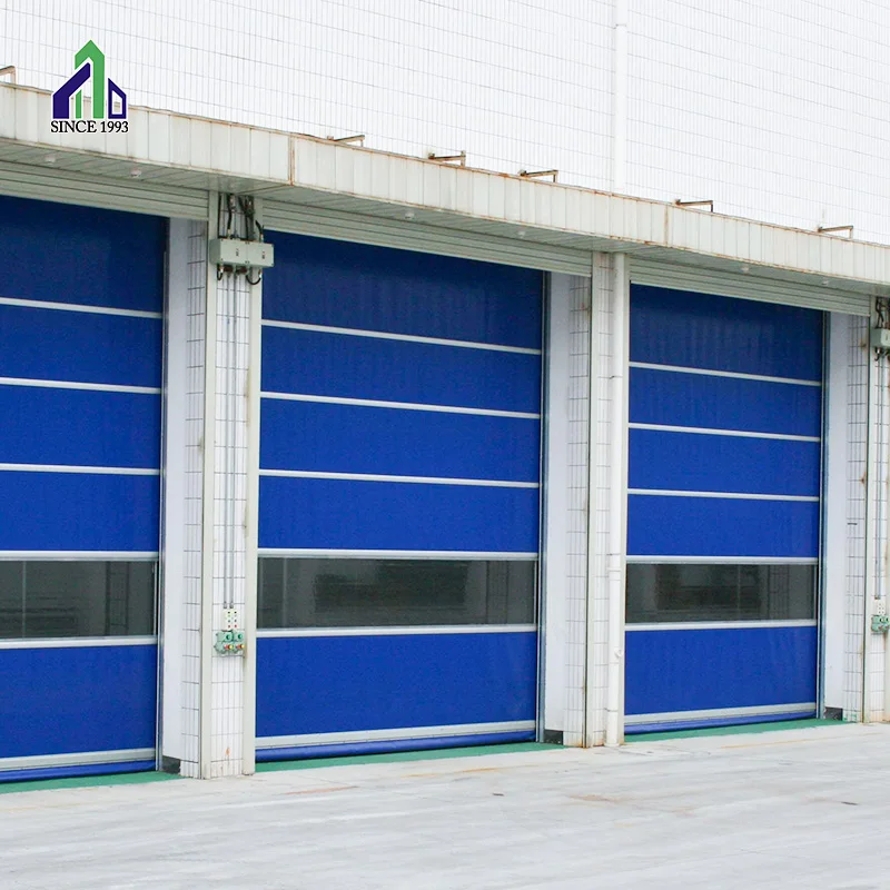 windproof Automatic anti-theft fast rolling shutter high speed pvc door
