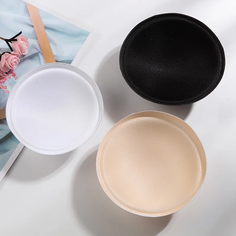Manufacturers direct round cup inserts bra underwear swimsuit sponge chest pad bra soft cotton   Sealing side