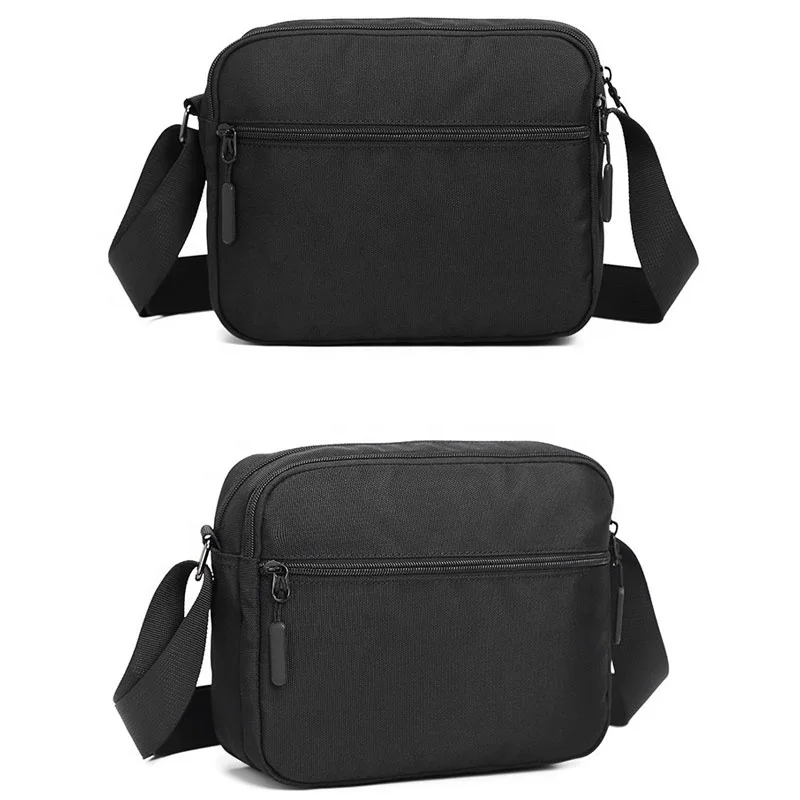 Custom Durable Nylon Oxford Lager Capacity Waterproof College Shoulder Bag Boys Crossbody Bag Male Messenger Bag for Men