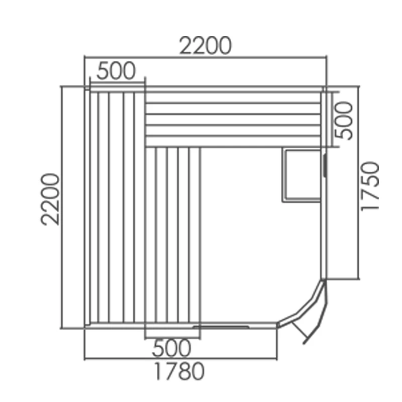 Direct supply from Chinese manufacturer modern comfortable 4 persons solid wood sauna rooms