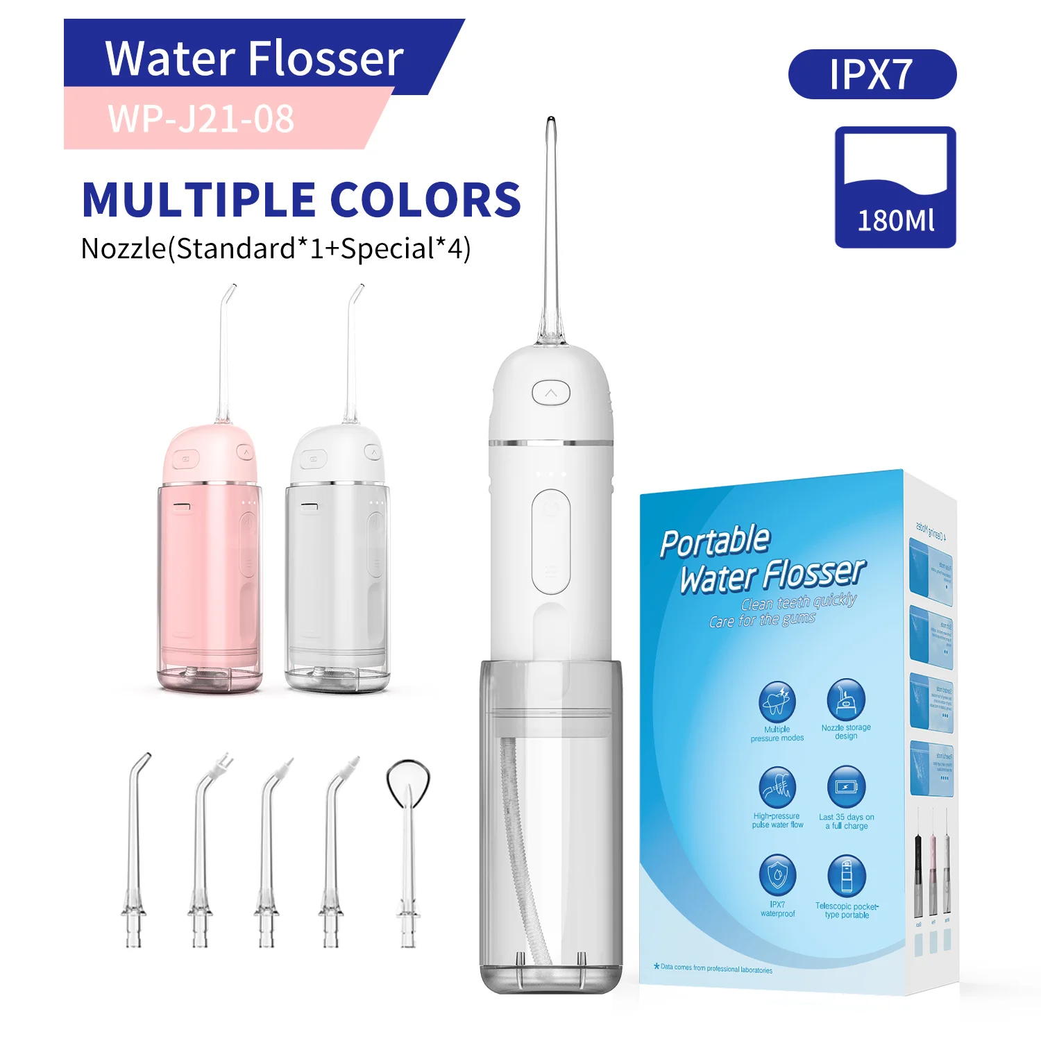 MIni Oral Irrigator Cheap Wholesale IPX7 Waterproof Electric Teeth Cleaning Device Home Travel Dental Floss Water Flosser