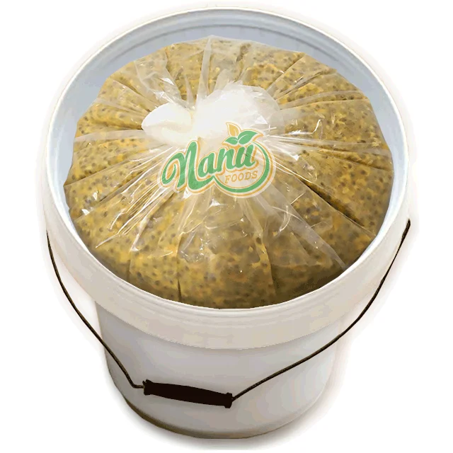 Замороженная пюре страстных фруктов с упаковкой в семена