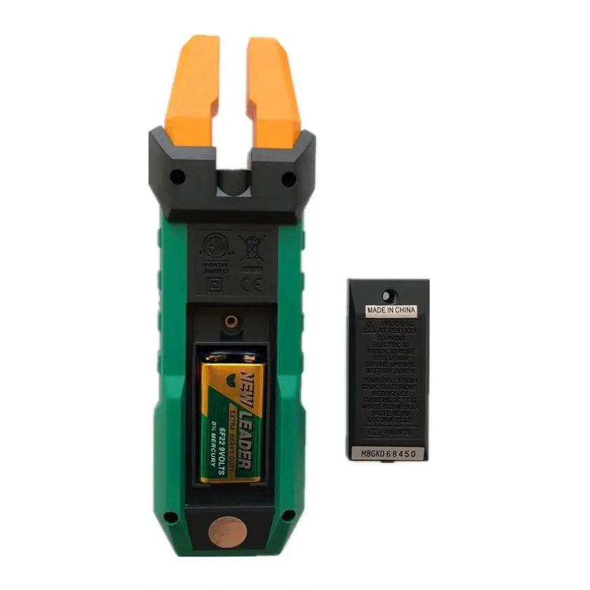 Mastech MS2601 Digital AC/DC Fork Meter 200A 12mm Voltage Current Resistance Diodes Continuity Frequency Duty Cycle Temperature