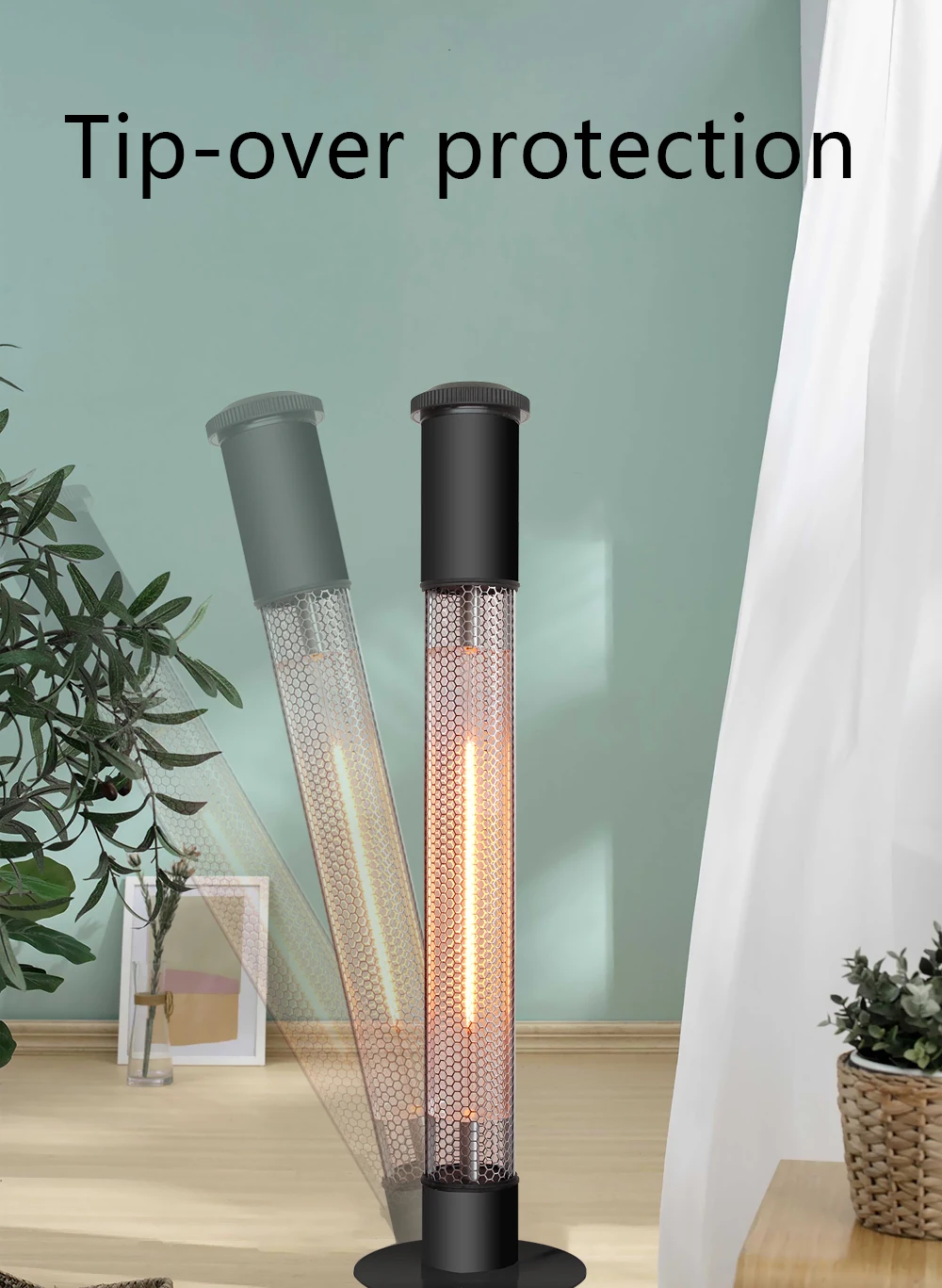 Floor standing wall mounted Indoor Bathroom Household Electric Heater Wholesale Carbon Fiber Infrared Heater