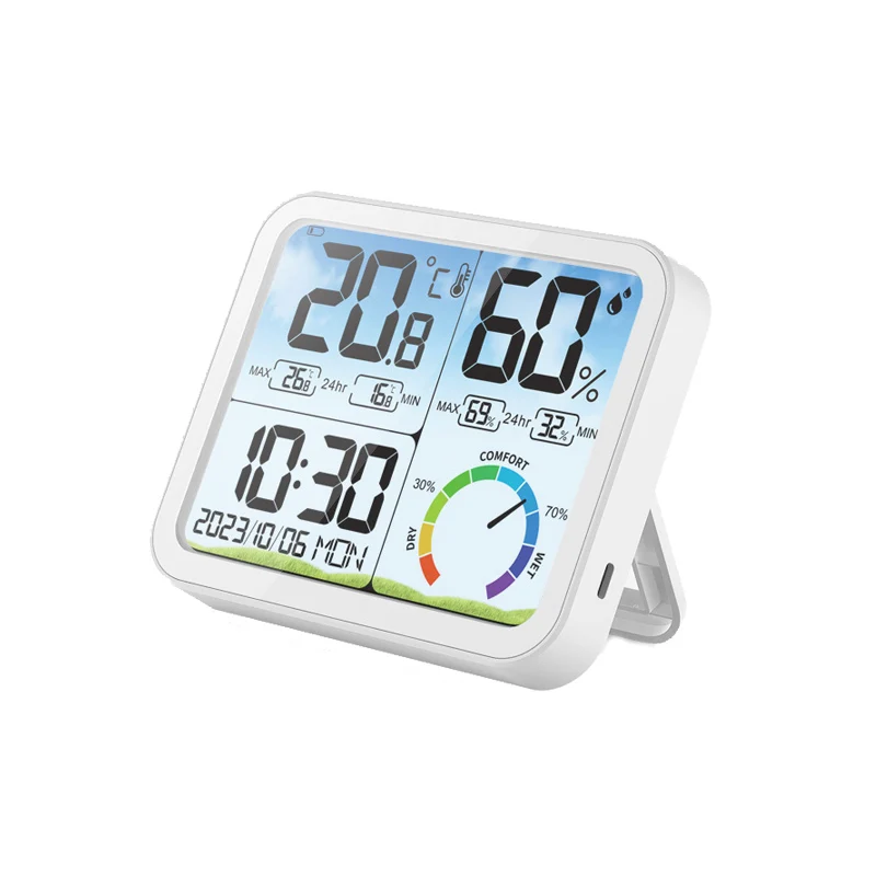 Smart Home Digital LCD WiFi Digital Wireless Hygrometer Indoor Outdoor Thermometer Wireless Temperature and Humidity Monitor